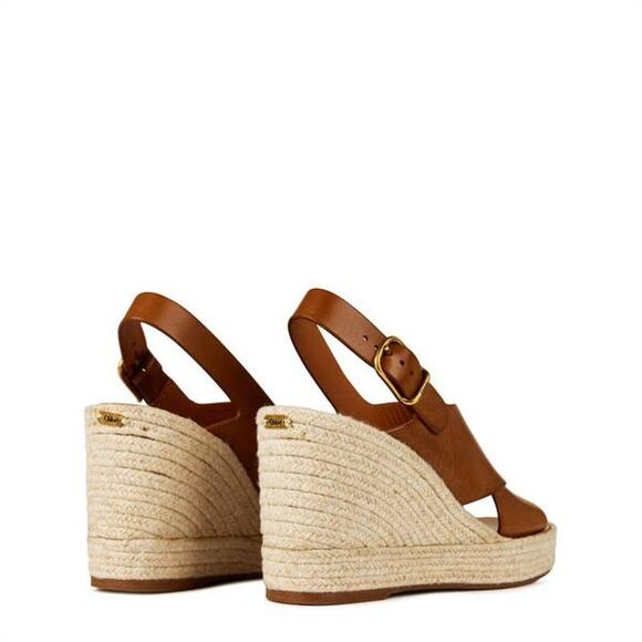 Chloe Brown Espadrille Wedges - Picture 4 of 4